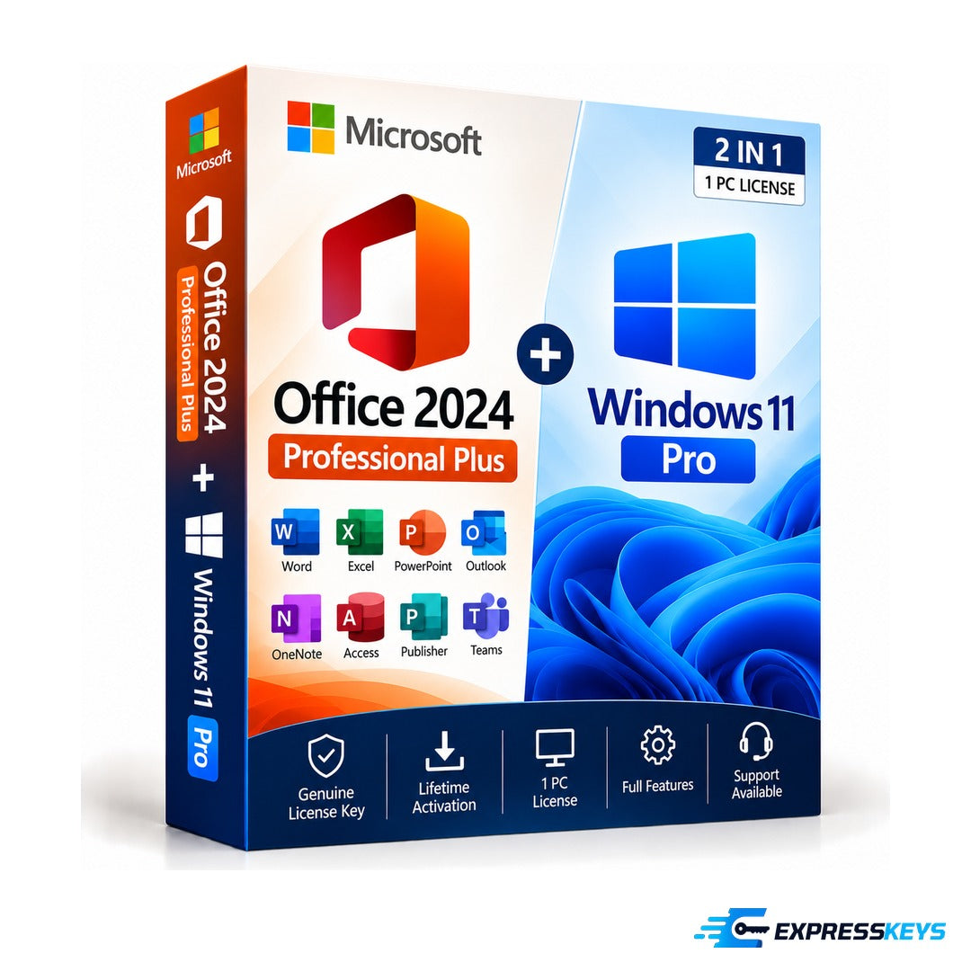 Office 2024 Professional Plus + Windows 11 Pro bundle – Express Keys