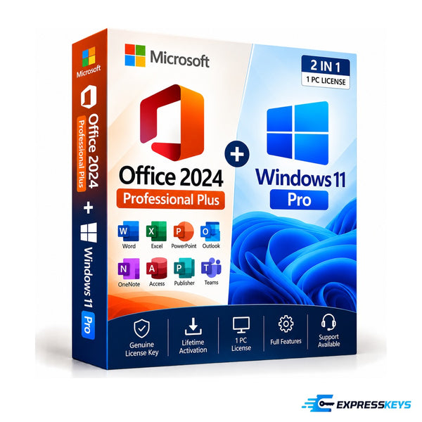 Office 2024 Professional Plus + Windows 11 Pro bundle – Express Keys