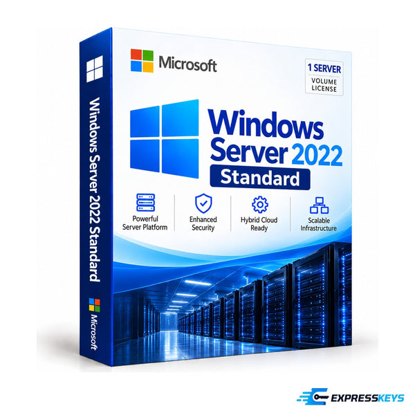 Windows Server 2022 Standard 16-core (1 User) – Express Keys