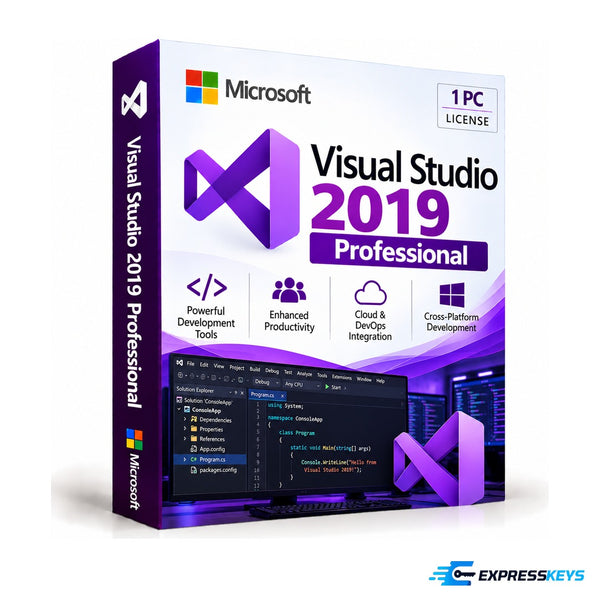 Microsoft Visual Studio 2019 Professional – Express Keys