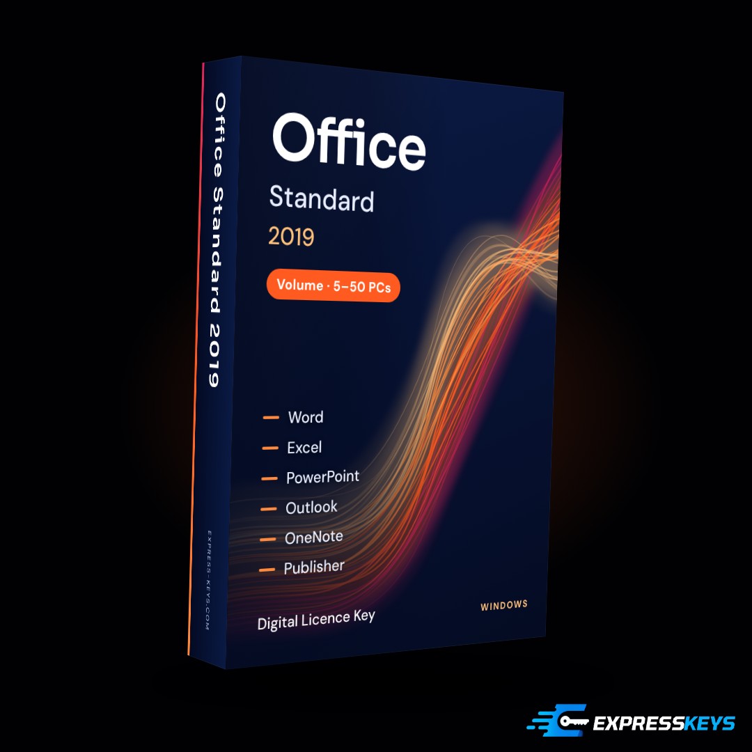 Office 2019 Standard Key (5-50 PC) digital licence – Express Keys